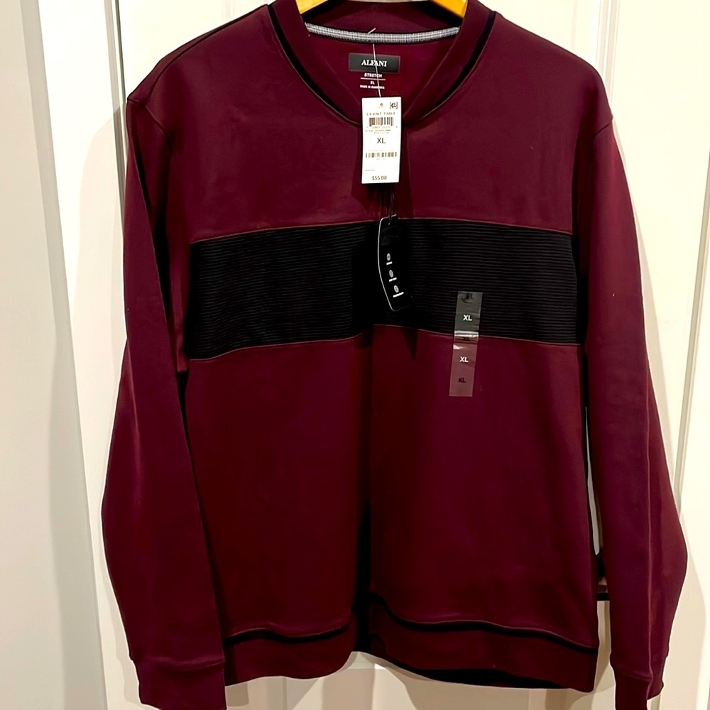 New Burgundy Mens Sweater